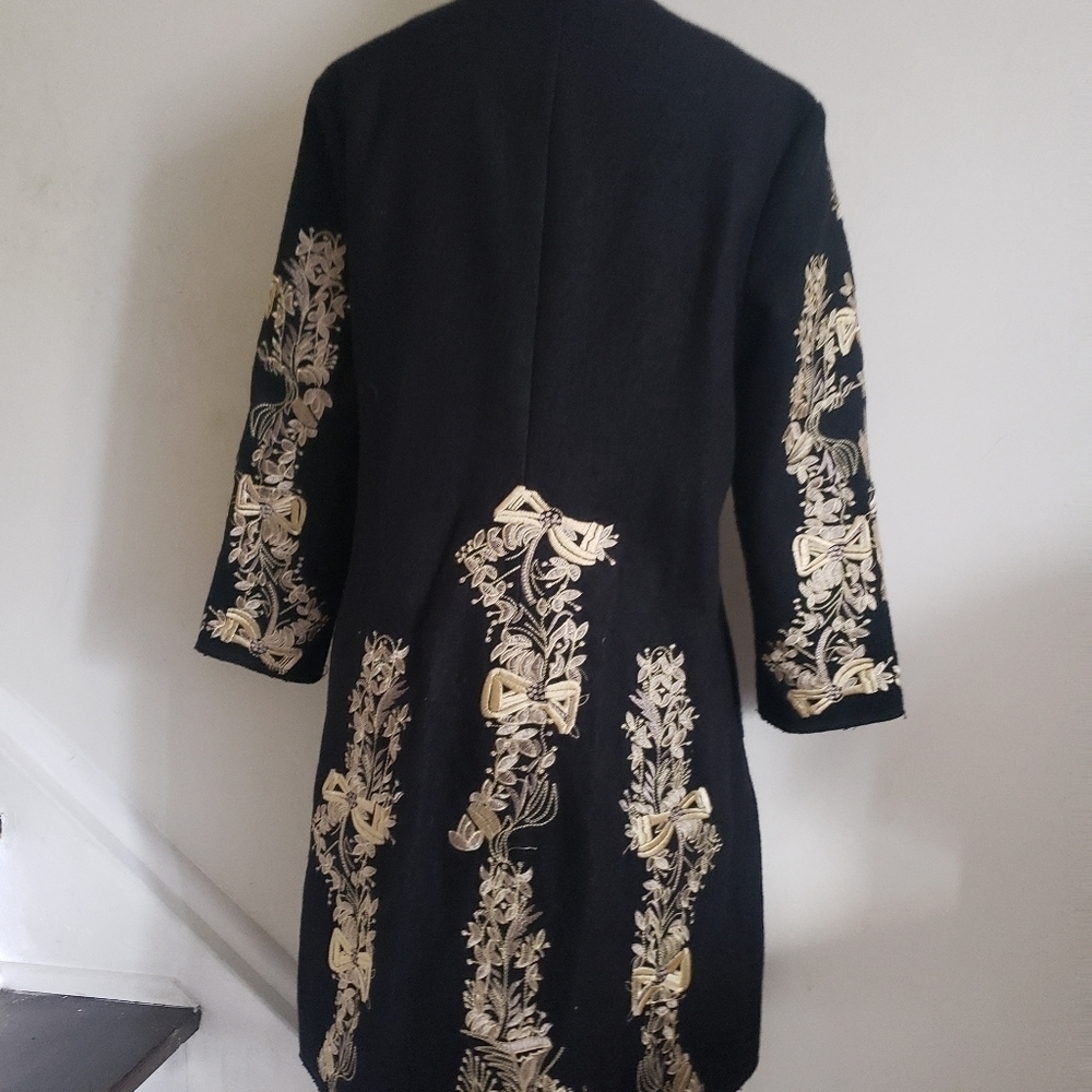 Embroidery Wool Coat - Picture 2 of 16